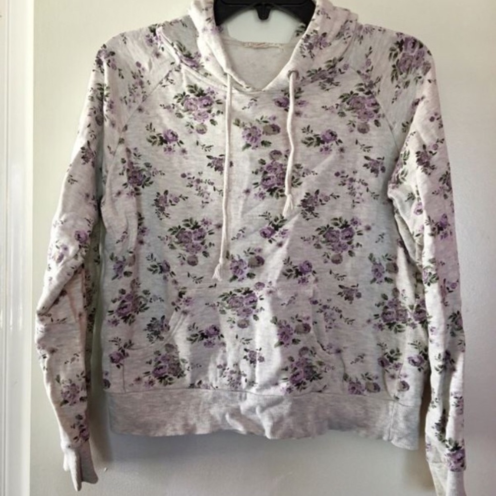 Forever 21 floral hoodie